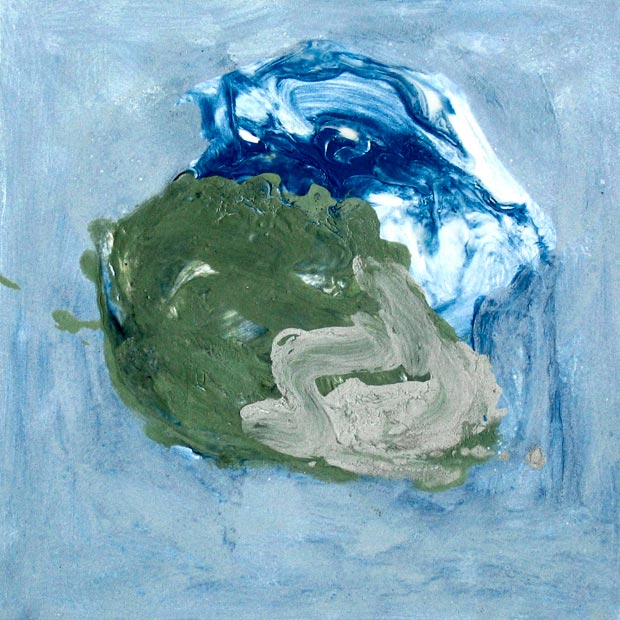 Painting Aljo en verde e azul